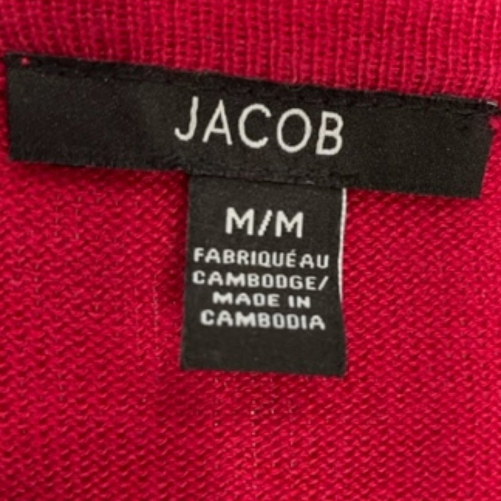 JACOB Round Neck Red Cardigan with Buttons ~ Size S/M~ BNWOT - Picture 12 of 15